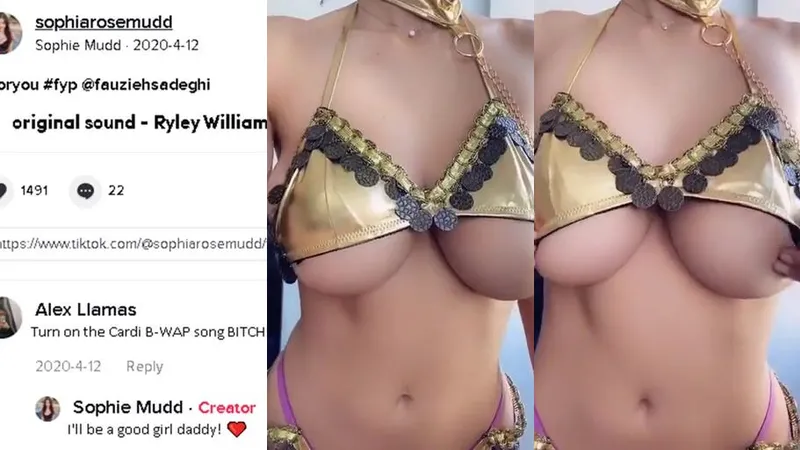 Sophie Mudd Teases In A Stolen Lingerie Clip
