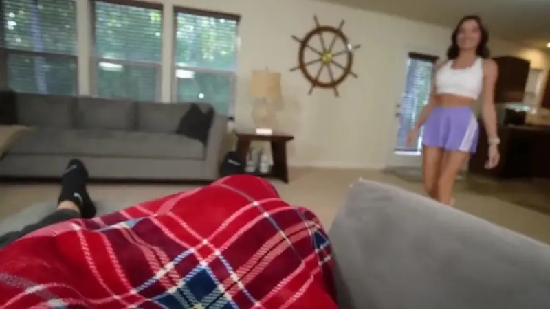 BrookeTilli Fucks In Torn Workout Shorts