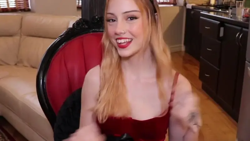 BigBootyBambii Gags On Santa’s Hard Cock In Roleplay