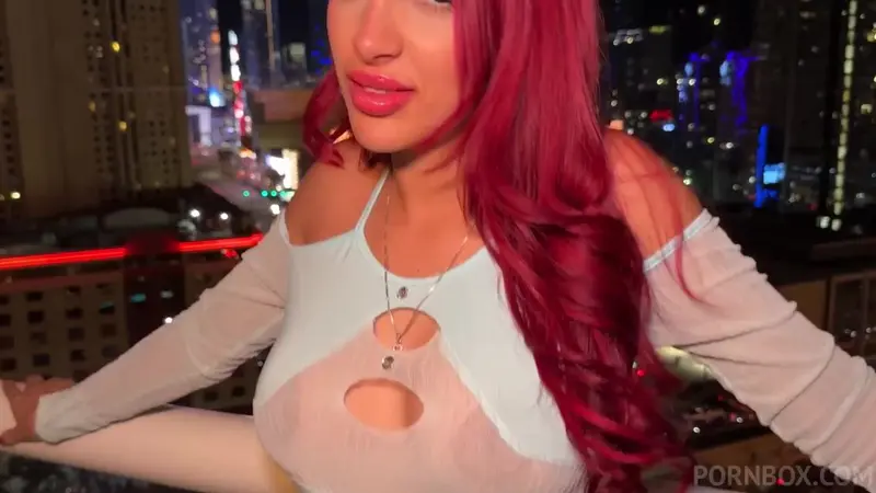 Jessica Sodi Rides A Cock Behind A Vegas Bar