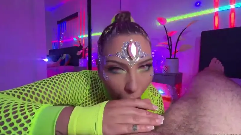 Vivian Taylor Dances And Gets Ravaged At A Glowing Rave Party