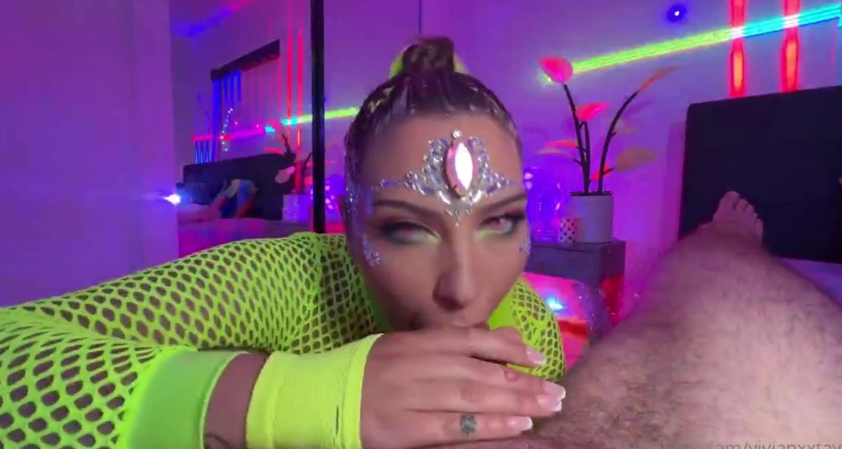 Vivian Taylor Dances And Gets Ravaged At A Glowing Rave Party