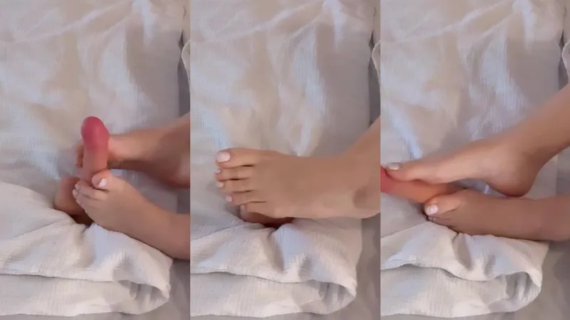 Anna Wuensche Teases With A Dildo Footjob