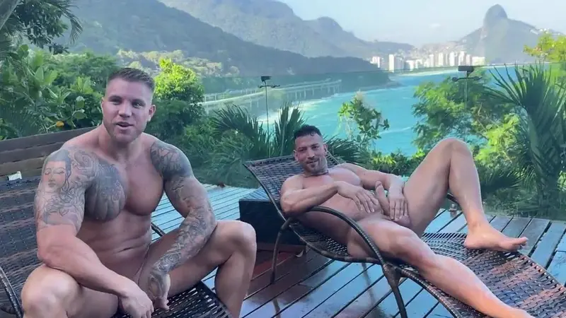 Amira Daher Enjoys Wine Play With Two Brazilian Guests At The Villa
