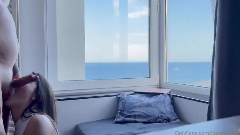 Ioana Adriana Rides Cock Overlooking The Ocean