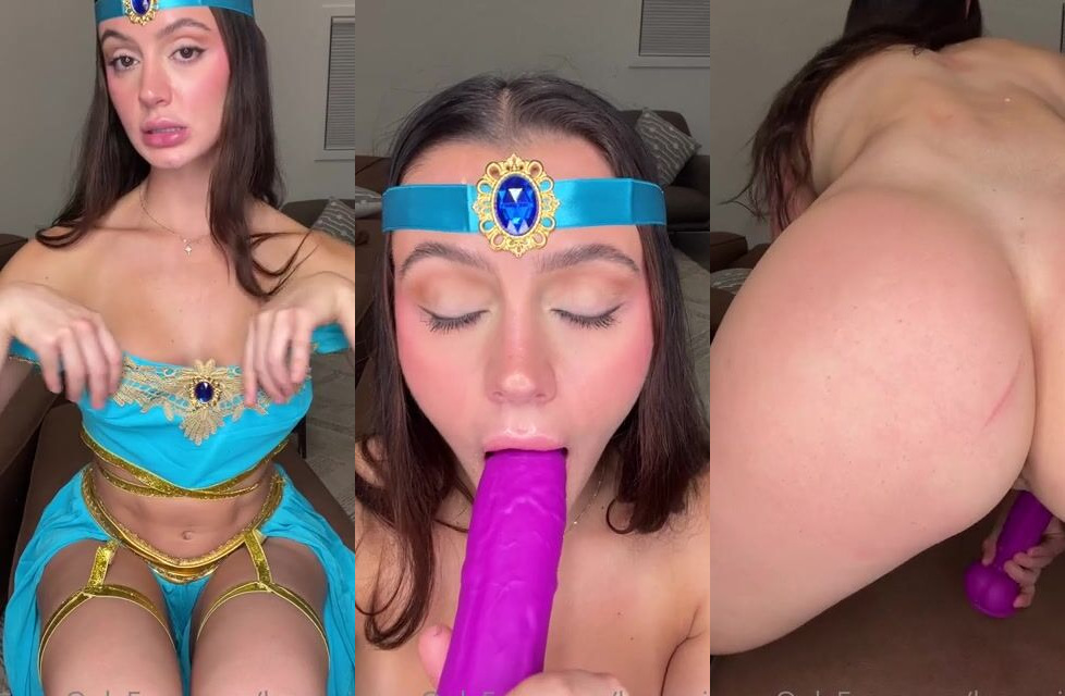 Jakara Bella Orgasms As Princess Jasmine In Le*** Clip 