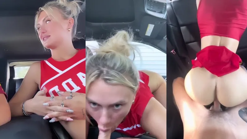 FallonLoveXO Gives A Blowjob And Gets Fucked In A Parked Car