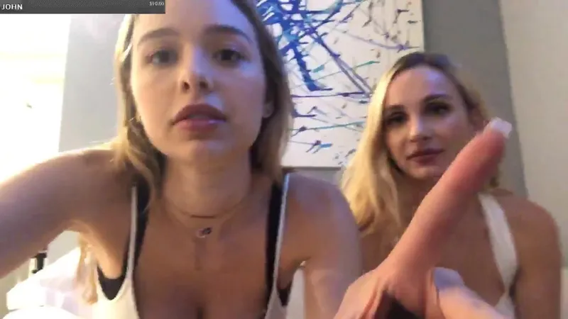 Sophie Mudd And Her Blonde Pal Tease Her Fans While Wearing Sexy Lingerie In Live Stream Video