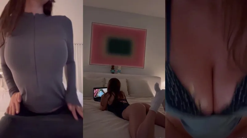 Sophie Mudd Teases Her Juicy Melons in Leaked Video