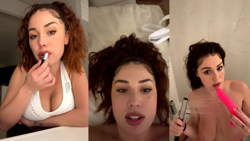 Cristiana Love Teases in Leaked Shower Livestream Video