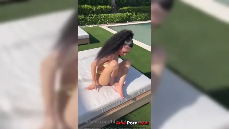 Bhadbhabiexrated Chilling Behind The Pool With Sexy Outfit OnlyFans Video