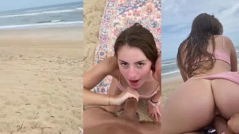 Glitterati Gives A Blowjob And Gets Fucked On The Beach