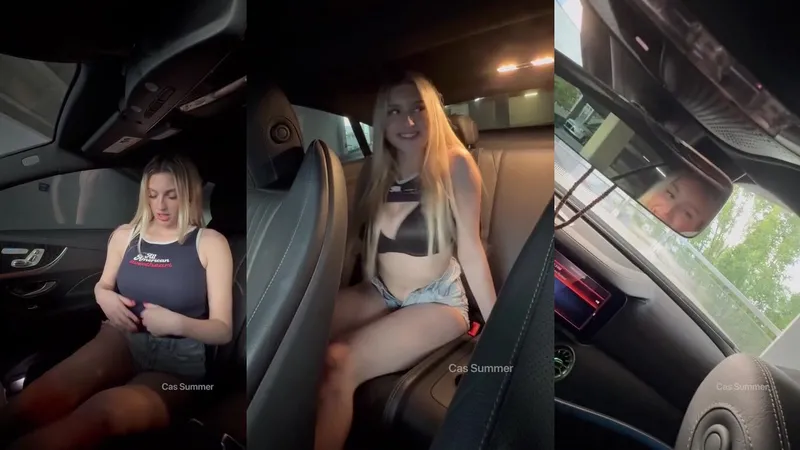 Cas Summer Enjoys Rough Outdoor Fucking In A Garage