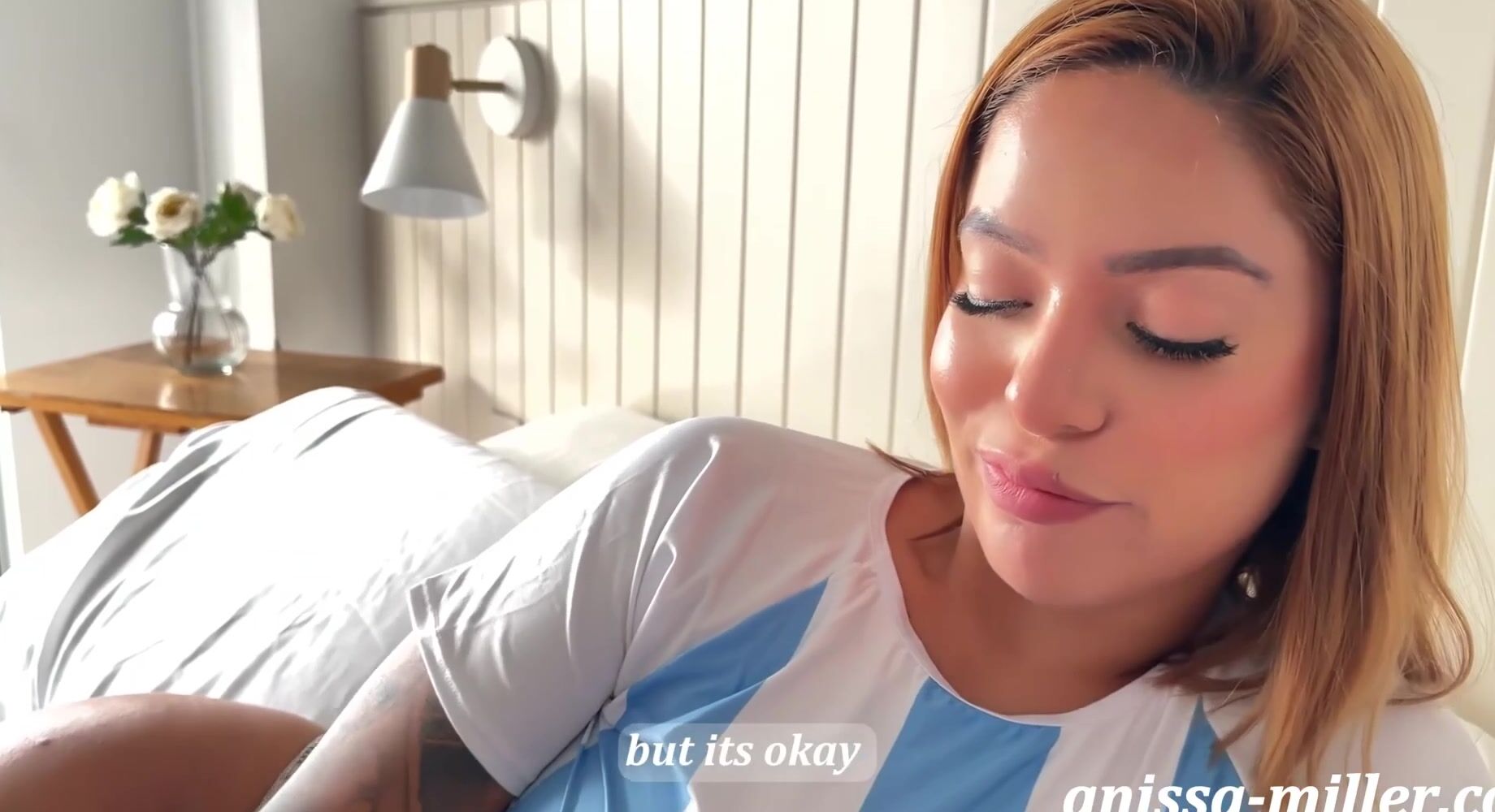 Anissa Miller Receives A Cumshot Wearing Her Argentina Jersey