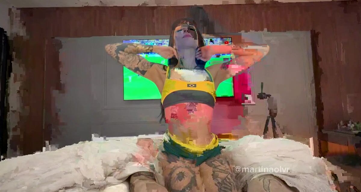 Martina Oliveira Sneaks A Quickie During The Big Game