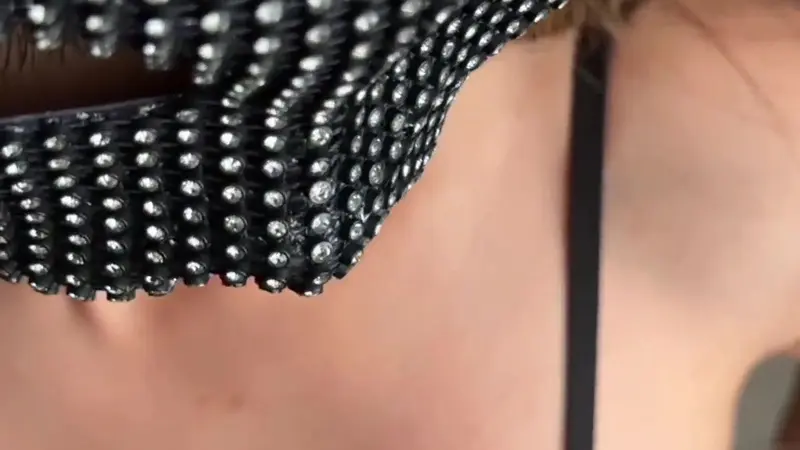 Christina Khalil Teases A Slow-Motion Facial With A Mask