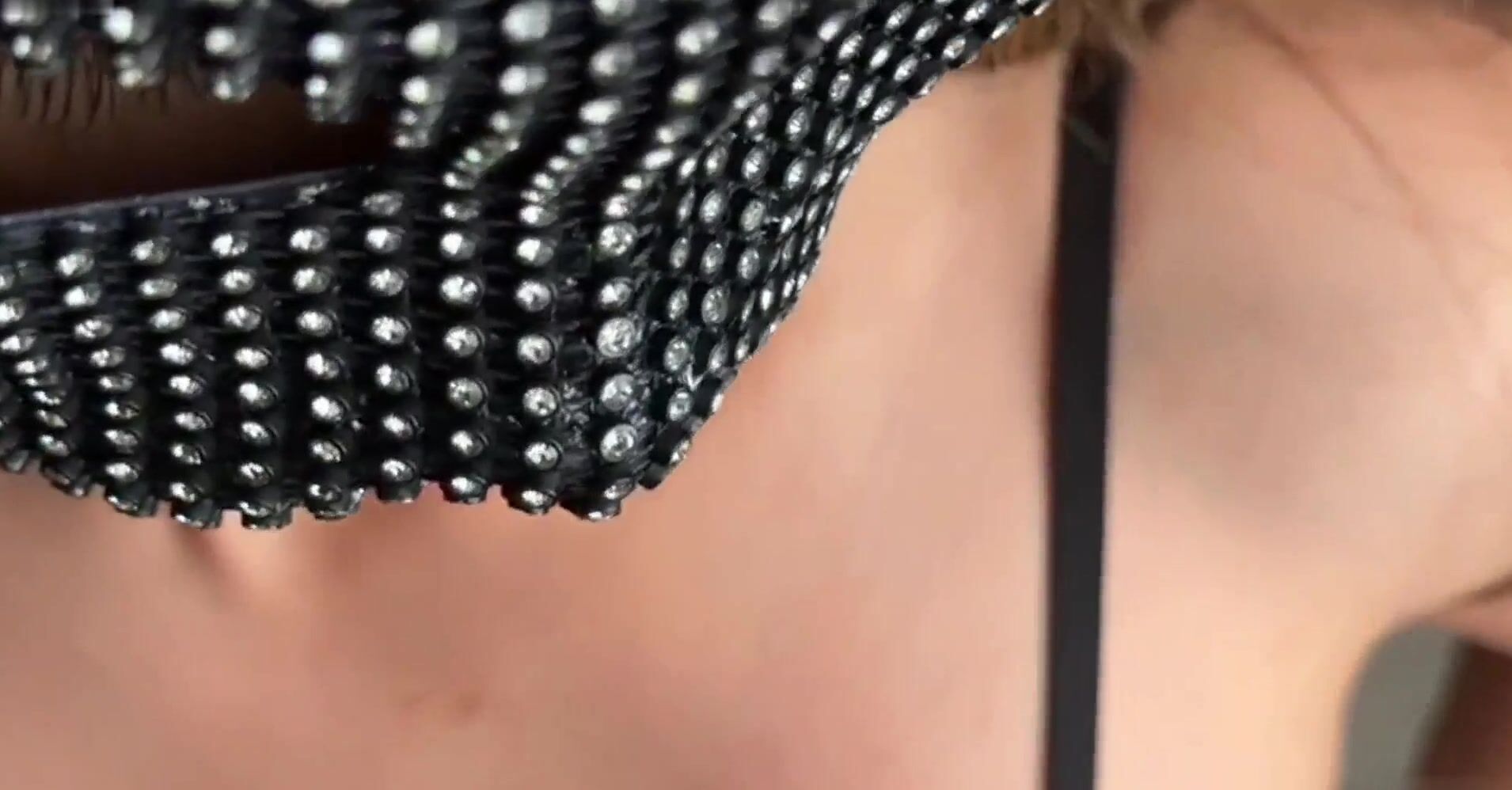 Christina Khalil Teases A Slow-Motion Facial With A Mask
