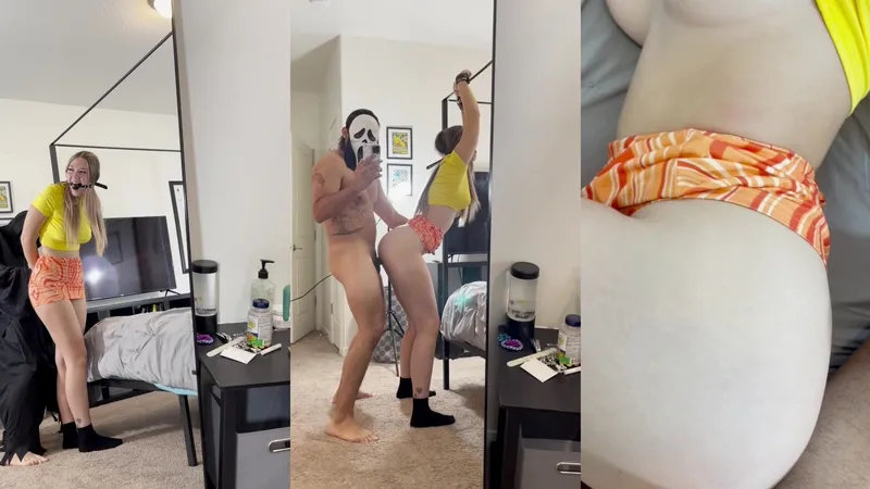Marley Roze Receives A Massive Creampie From Ghostface Killer