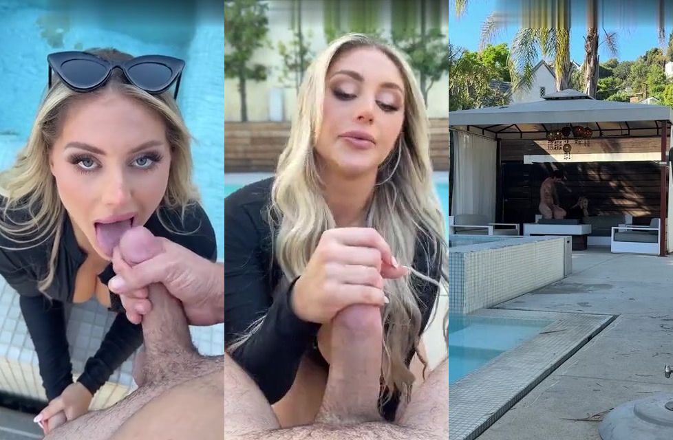 Joanna Angel And Kayley Gunner Spy On TheFleshMechanic By The Pool