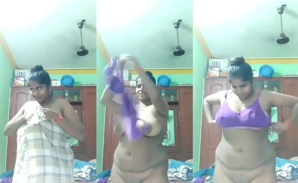 Busty Tamil Housewife Strips And Teases