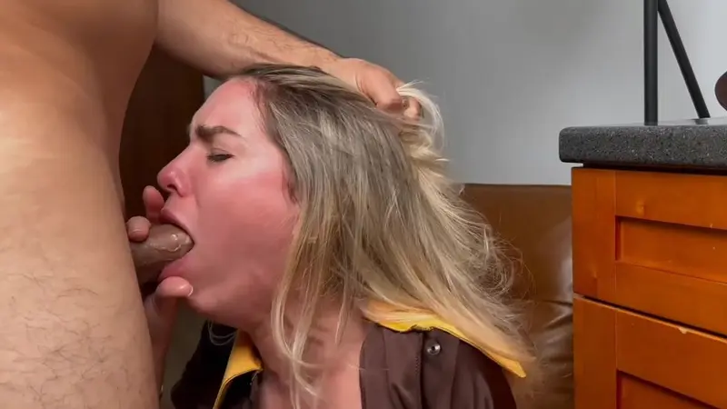 Adrianna The Delivery Girl Takes A Big Black Cock