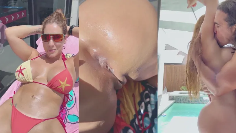Yiny Leon Takes Rough Anal By The Poolside