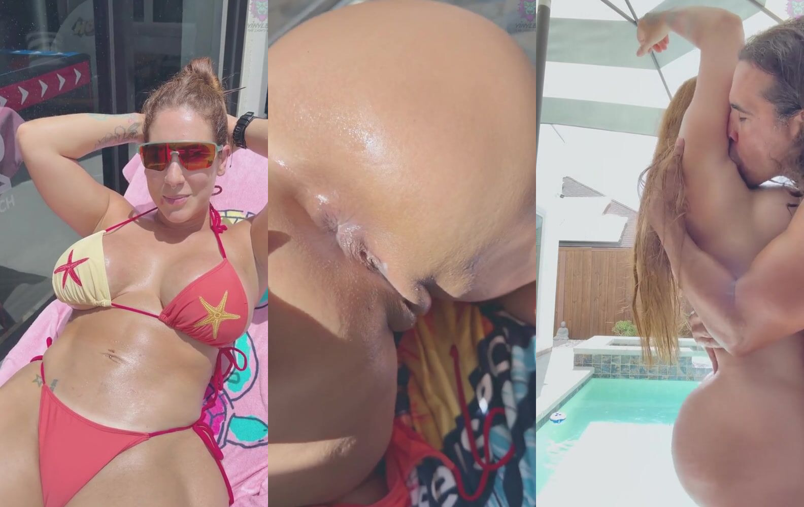 Yiny Leon Takes Rough Anal By The Poolside