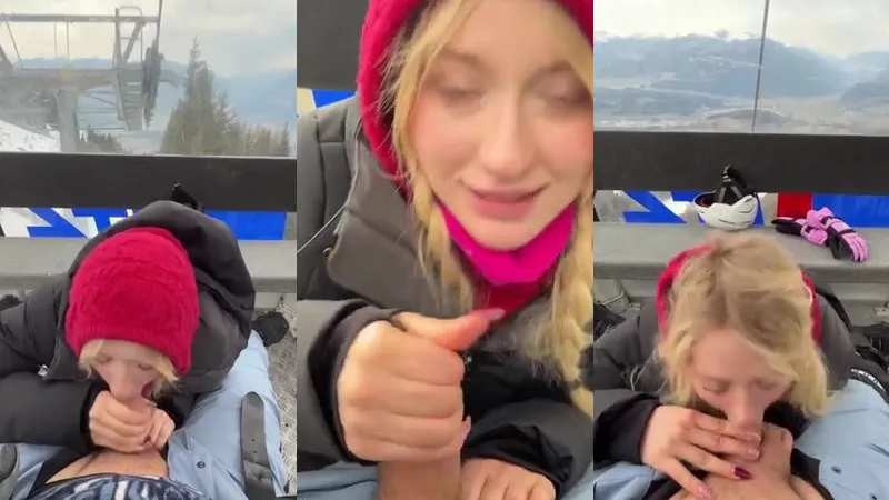 Lena Polanski Sucks Cock While Riding A Cable Car