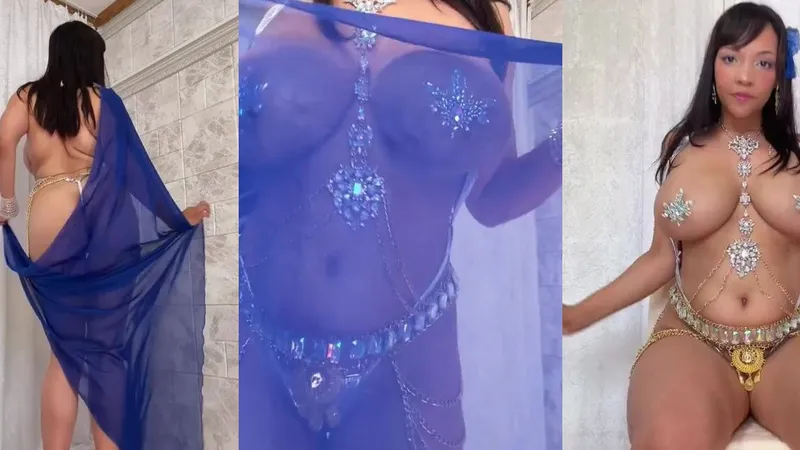 Pattie Performs A Sensual Belly Dance In Arabic Lingerie
