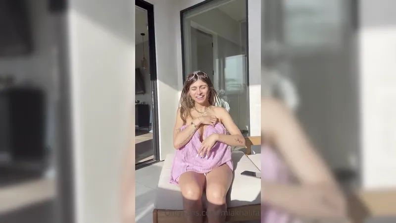 Mia Khalifa Topless Tease Tape Leaked