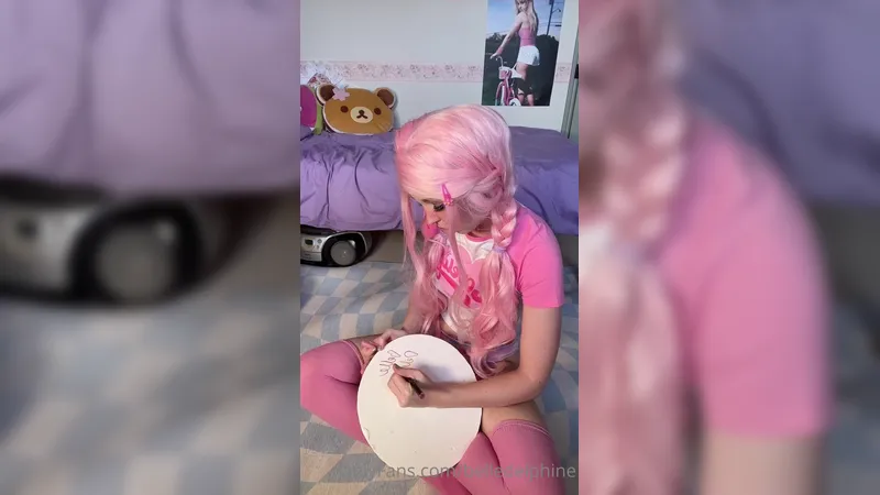 Belle Delphine Making A Replica Of Her Juicy Pussy Onlyfans Leaked Tape