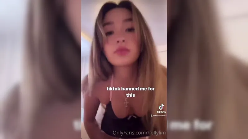 Hollylim Teasing TikTok Banned Horny Onlyfans Leaked Video