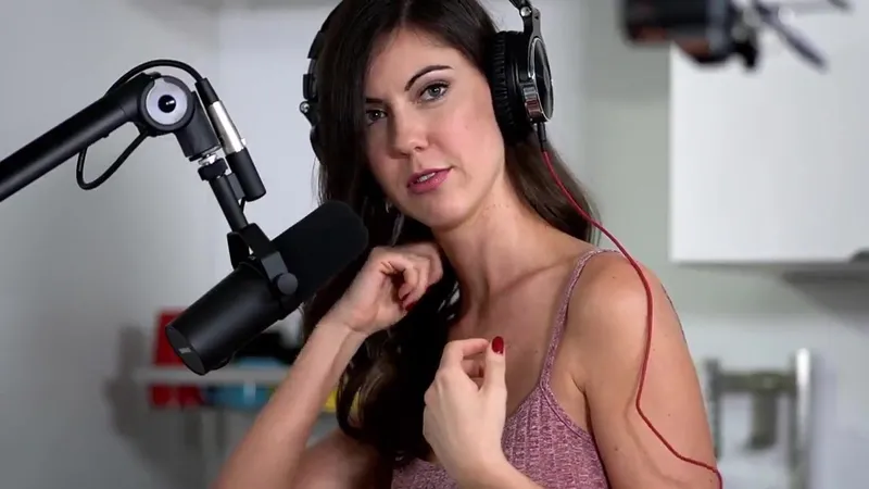 Ellie James Nasty Whore Teasing Showing Her Boobs In A Program Video
