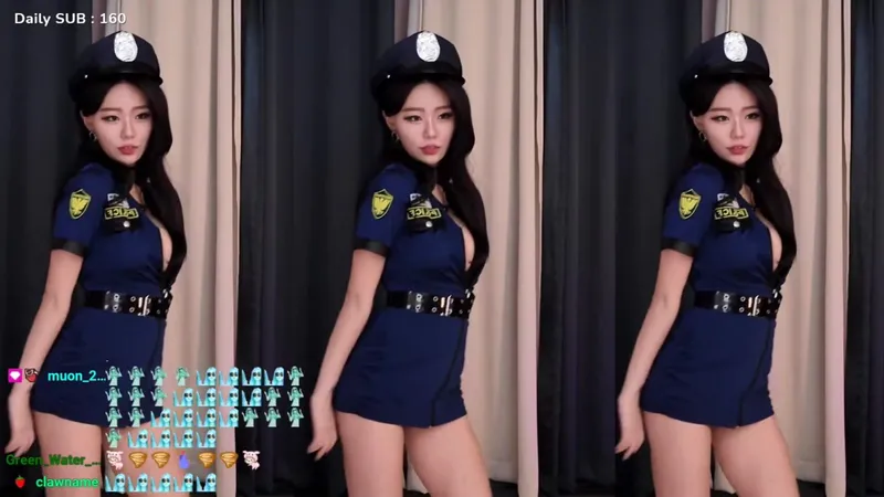 빛베리 Nude Police Cosplay Dancing Video Leaked